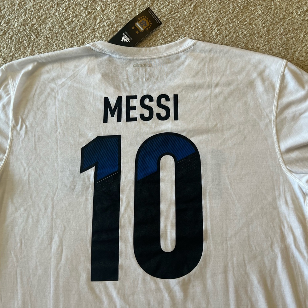 RARE adidas Climalite Argentina Messi National Team Jersey shirt kit World Cup - Picture 2 of 6